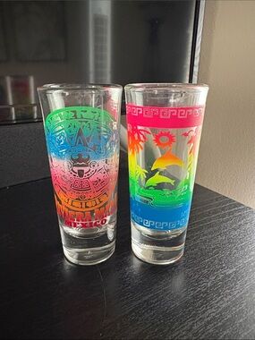 Maya Neon Rainbow Shot Glass - Multicolor Marina Design